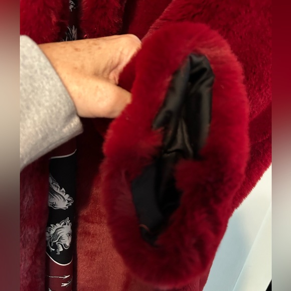 Sandro faux fur coat size L - Picture 4 of 11